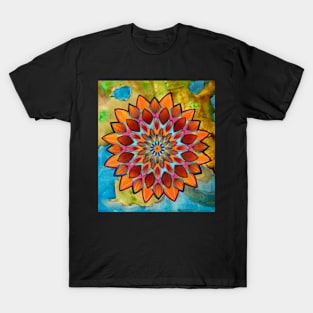 bright floral mandala T-Shirt